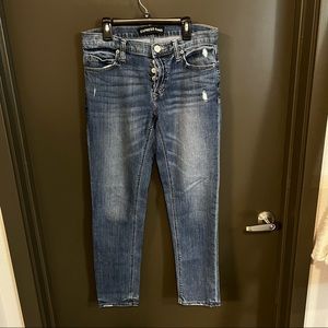 Express Girlfriend Cropped Jeans
